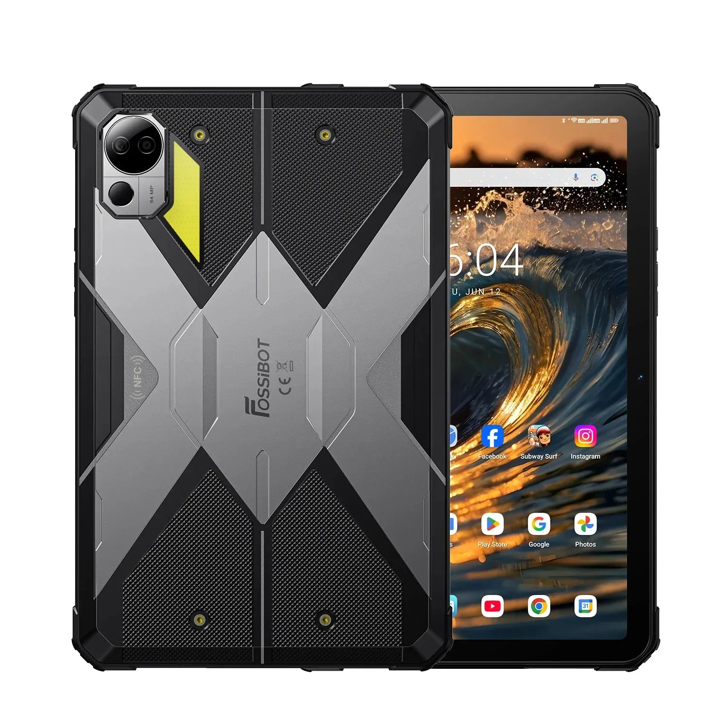 FOSSIBOT DT3 Outdoor Tablet Grau 256GB 5G